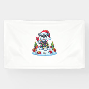 Lona Navidades Schnauzer de la Ministra de la Paz Ilumi
