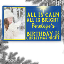 Navidades Star Birthday Photo