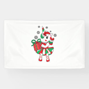 Lona Navidades unicornio Chicas divertidos niños festej