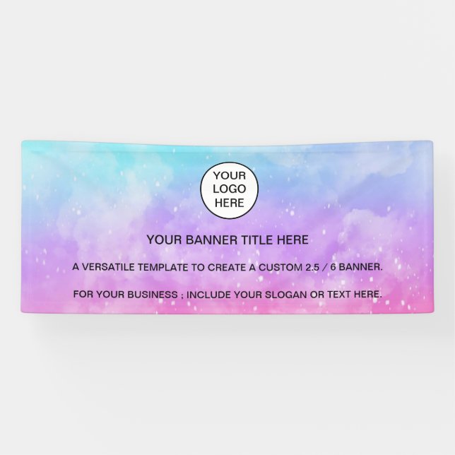 Lona Negocio holográfico Sparkle Opal Iricent (Horizontal)