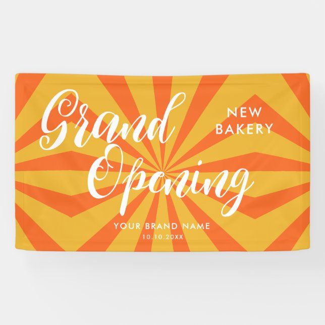 Lona Negocio moderno y de gran apertura (Horizontal)