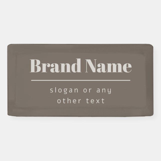 Lona Negrita Moderna Marca o Negocio Beige Oscuro y Lig (Horizontal)