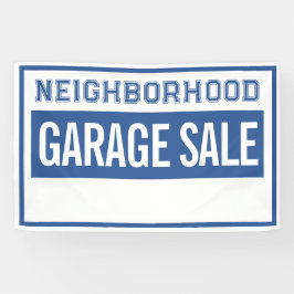 Lona Neighborhood Garage Sale Banner 2.5' X 4'