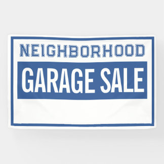 Lona Neighborhood Garage Sale Banner 2.5' X 4'