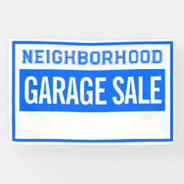 Lona Neighborhood Garage Sale Banner 2.5' X 4'