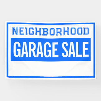 Lona Neighborhood Garage Sale Banner 2.5' X 4'