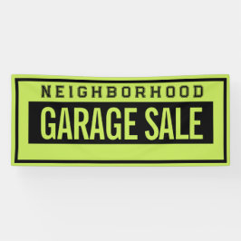 Lona Neighborhood Garage Sale Banner 2.5' X 6'