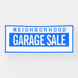 Lona Neighborhood Garage Sale Banner 2.5' X 6'