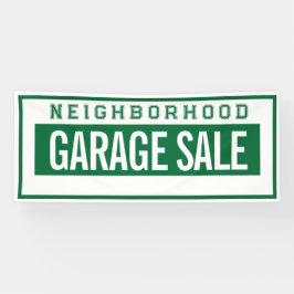 Lona Neighborhood Garage Sale Banner 2.5' X 6'