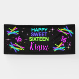 Lona Neon Glow Stick Sweet 16 Name ID760