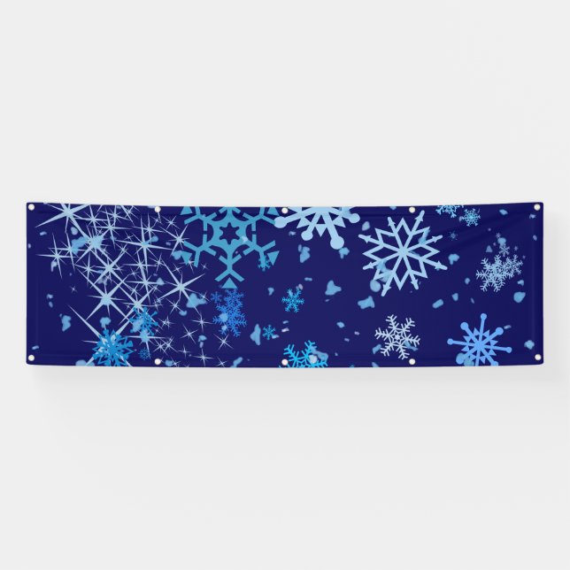 Lona Nieve en la noche de Navidad (Horizontal)