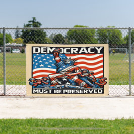 Lona Ningún Rey salva la democracia