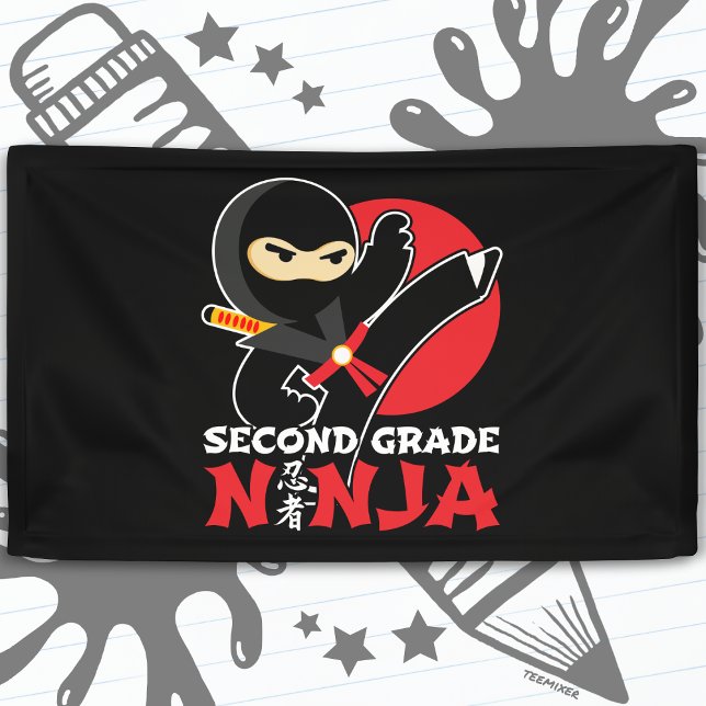 Lona Ninja Kick de 2º Grado De Regreso A La Escuela (Subido por el creador)