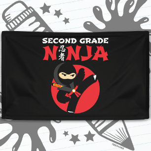 Lona Ninja Kick de 2º Grado De Regreso A La Escuela