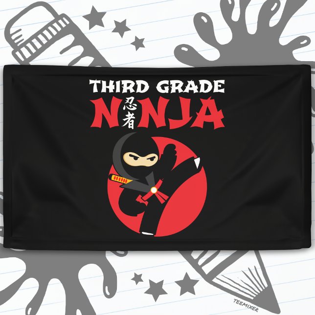 Lona Ninja Kick de 3er grado vuelve a la escuela (Subido por el creador)