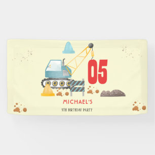 Lona Niño de camión de construcción