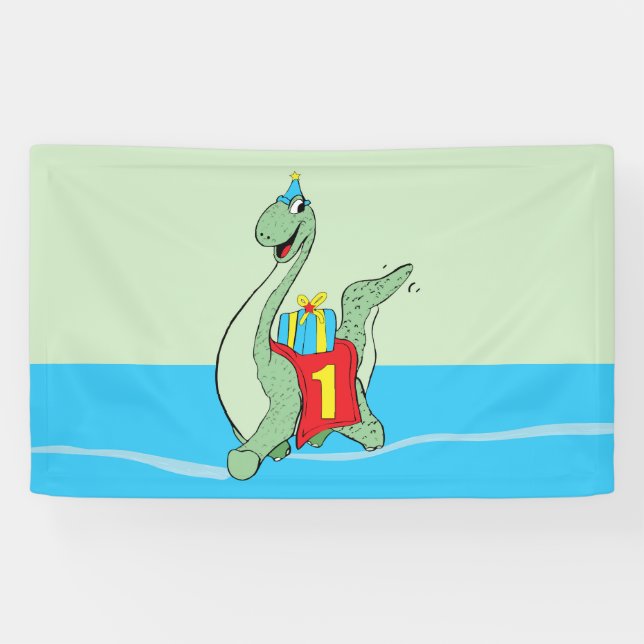 Lona Niño, Dinosaurio de cumpleaños (Horizontal)