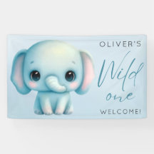 Niño elefante primer cumpleaños