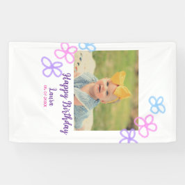 Lona Niños bebé primer cumpleaños añadir fecha añadir f