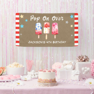 Lona Niños de Pop Over Verano Paleta Cumpleaños Papel K