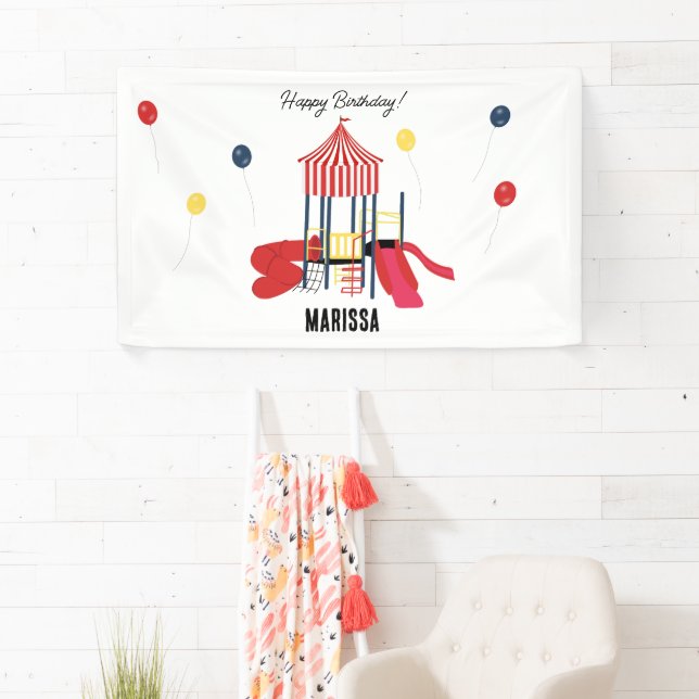 Lona Niños de recreo Chicas de niños de cumpleaños Nomb (In situ)