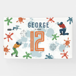 Lona Niños Fiestas de Paintball Moderno Deportes Niños 