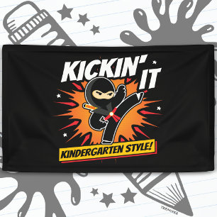 Lona Niños Ninja Kick El Primer Día De Vuelta A La Escu