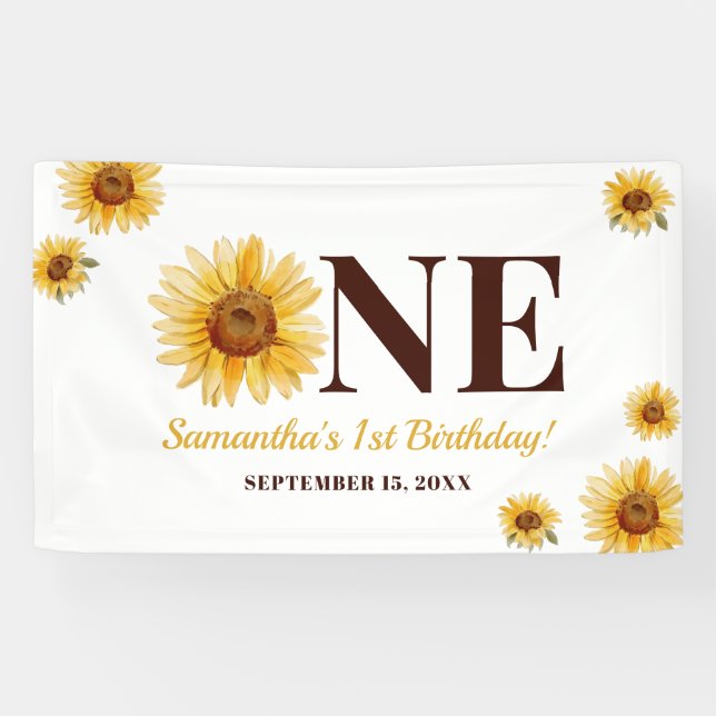 Lona Niños Pequeños Chicas Sunshine Sunflower Primer cu (Horizontal)