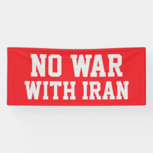 Lona NO A LA GUERRA CON IRÁN Protesta política