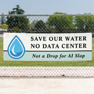 Lona NO AL MACENAMIENTO DE DATOS SALVA NUESTRA AGUA Ni 