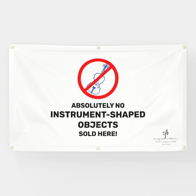 Lona No Blue Violins Local Music Store (Horizontal)