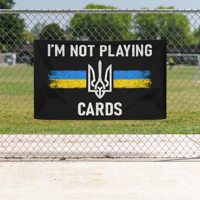 Lona No estoy jugando cartas - Palabras Zelensky 2025 (In situ)