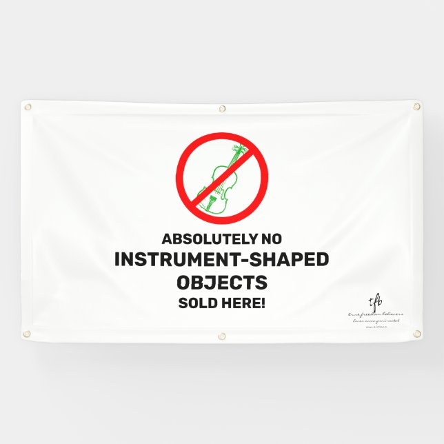 Lona No Green Violins Local Music Store (Horizontal)