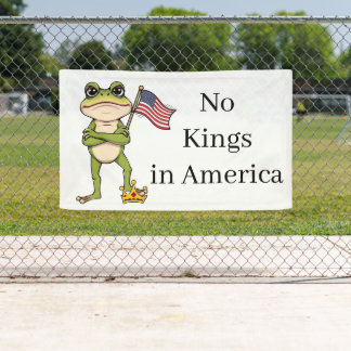 Lona No Kings in America Anti-Trump Protest
