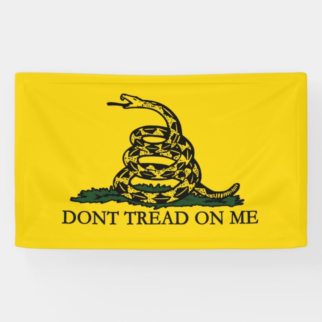 Lona No me engañes, bandera de Gadsden historia patriót (Horizontal)