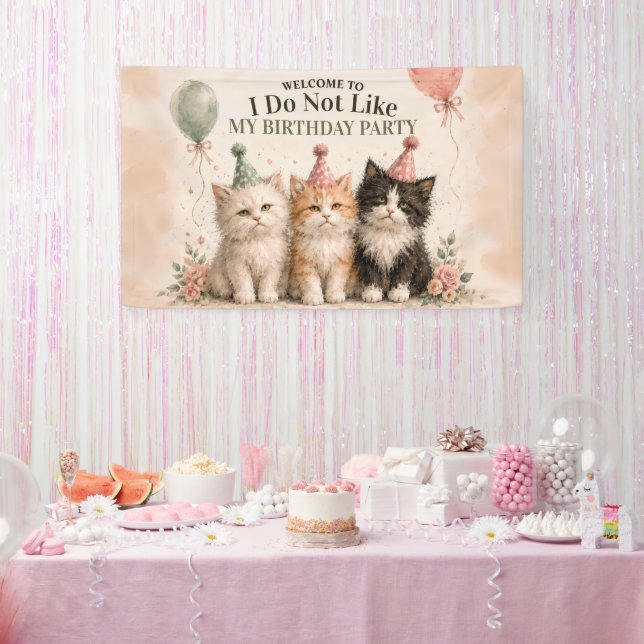 Lona No Me Gusta Mi Cartel de Fiesta de Cumpleaños (Fiesta)