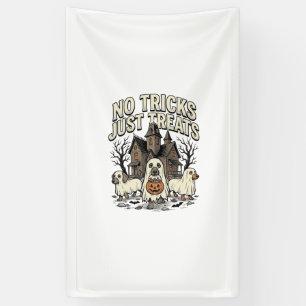 Lona No Trucos Solo Trucos Halloween Dachshund Fantasma
