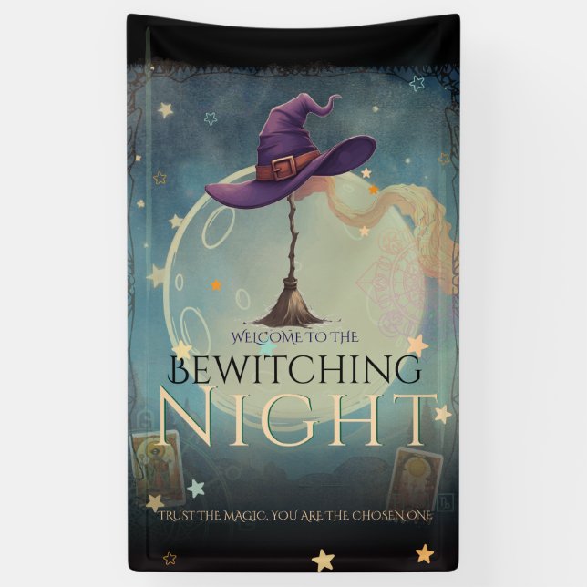 Lona Noche de Bewiteo Cartel místico de la fiesta de Ha (Vertical)