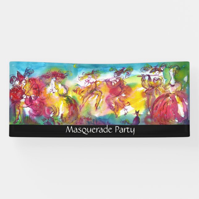 Lona NOCHE DE CARNAVAL / Mascarada veneciana, música de (Horizontal)