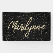 Nombramiento de Purpurina de oro negro de cumpleañ