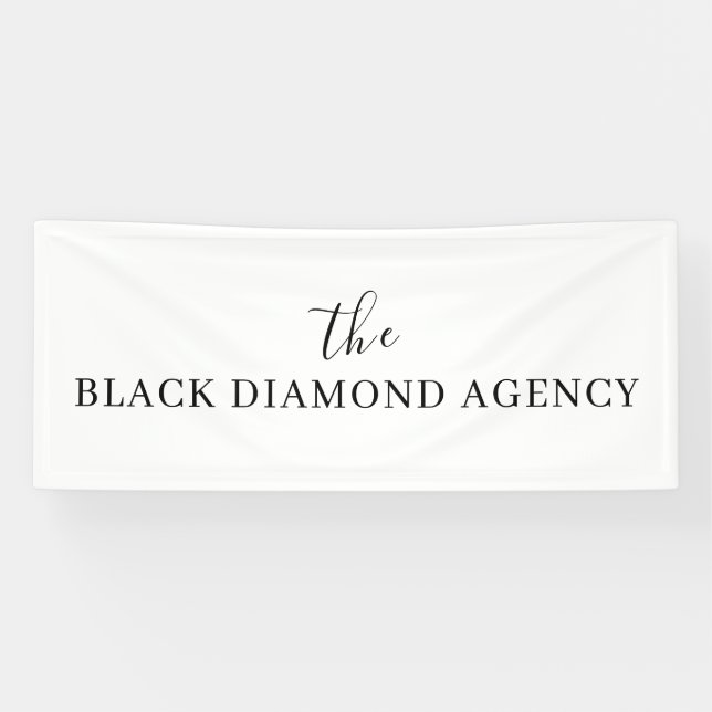 Lona Nombre Comercial Personalizado | Logotipo de Empre (Horizontal)