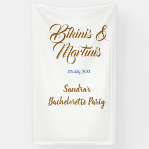Lona nombre de despedida de soltera bikinis y martinis 
