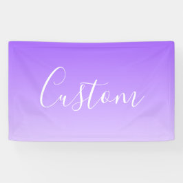 Lona Nombre de escritura cursiva y ombre morado claro e