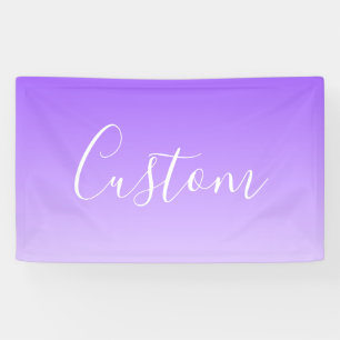 Lona Nombre de escritura cursiva y ombre morado claro e
