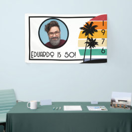 Lona Nombre de la foto del Personalizado de la vendimia
