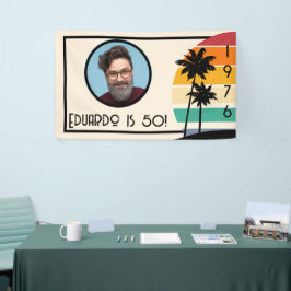 Lona Nombre de la foto del Personalizado de la vendimia