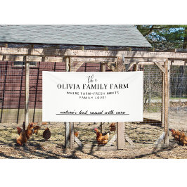 Lona Nombre de la granja de la familia de personalizado