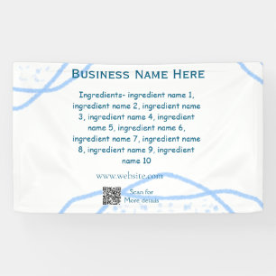Lona Nombre de los ingredientes agregar nombre de negoc