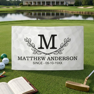 Lona Nombre de patrón de pelota de golf personalizado M