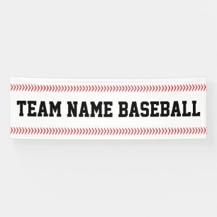 Lona Nombre del equipo personalizado Béisbol Fence Outf
